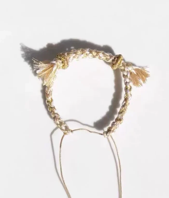 Mongolian Hand-Spun Cotton Bracelet - Image 4