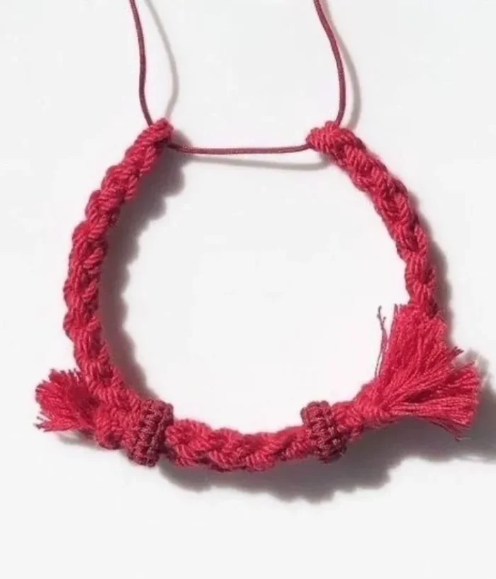 Mongolian Hand-Spun Cotton Bracelet - Image 5