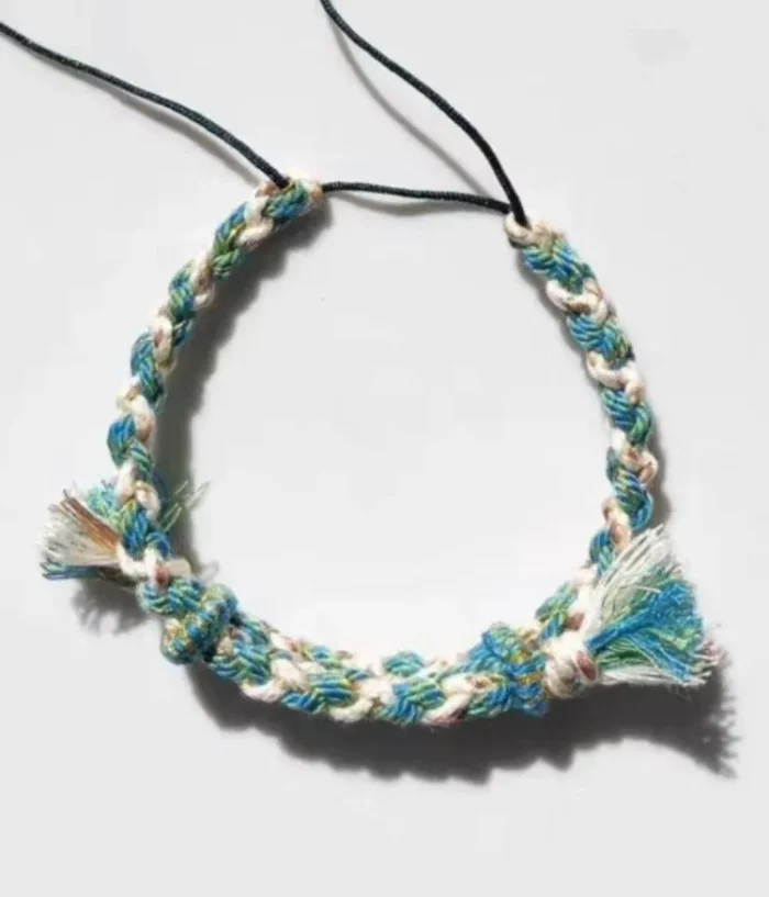Mongolian Hand-Spun Cotton Bracelet - Image 2