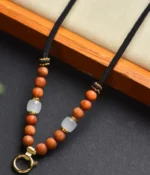 Black Pendant Cord with Sandalwood - Image 4