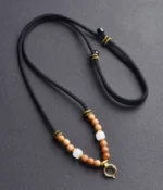 Black Pendant Cord with Sandalwood - Image 3