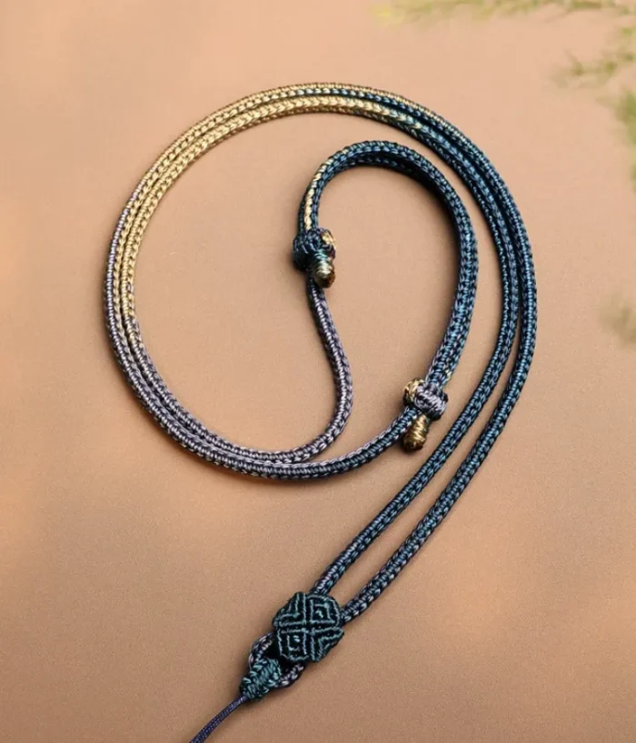Authentic Handwoven Vajra Knot Pendant Cord - Image 9