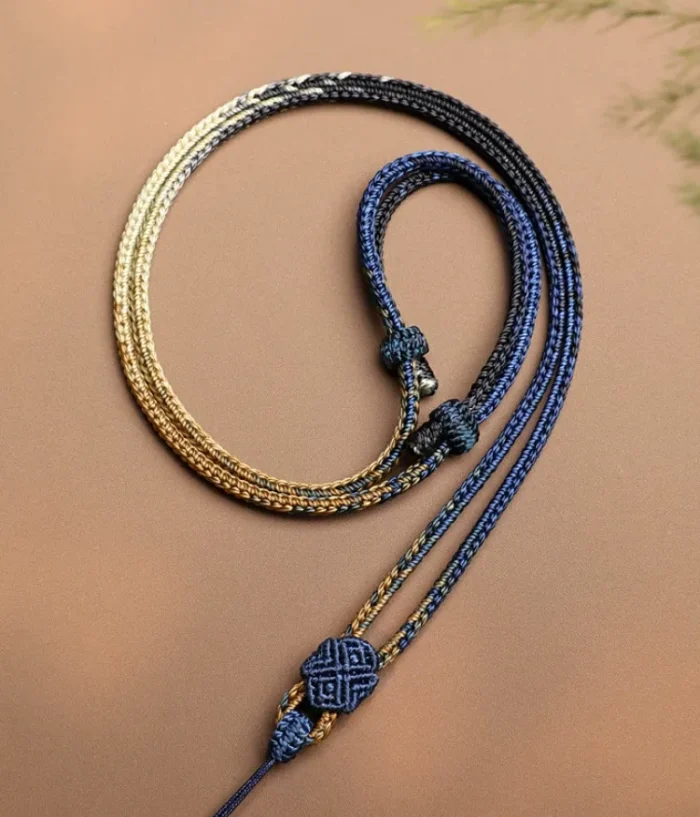 Authentic Handwoven Vajra Knot Pendant Cord - Image 7