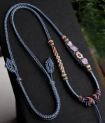 Handwoven Pendant Cord with Three-Leaf & Small Floral Patterns - Image 5