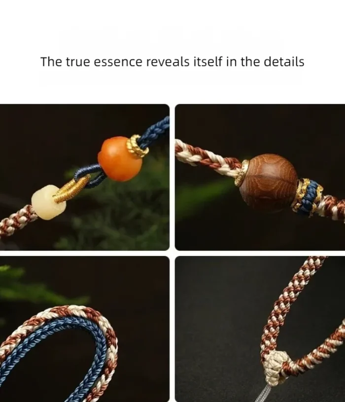 Hand-woven amber blessing necklace - Image 3